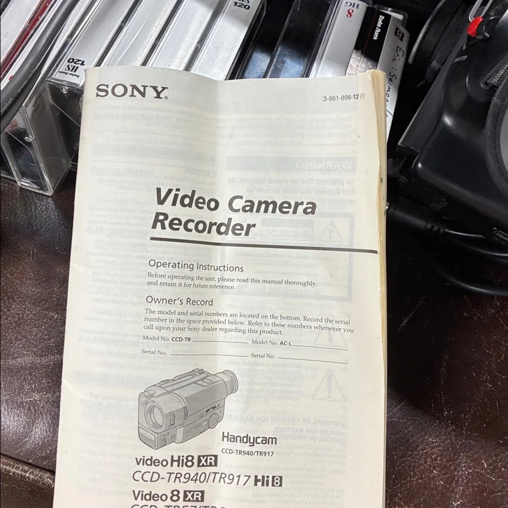 VTG 1998 Sony Handycam Video Camera Recorder